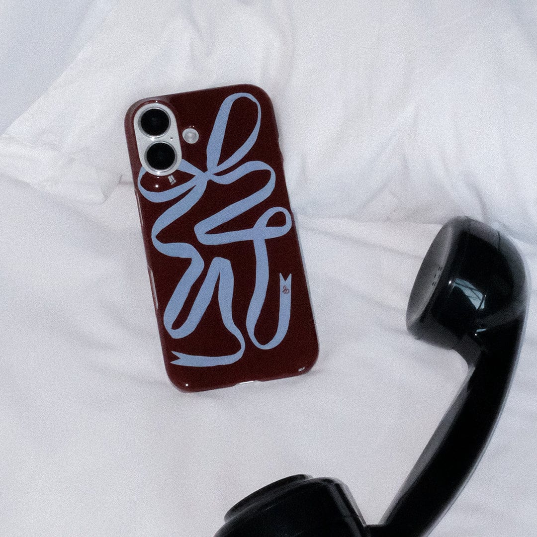 Mocha Ribbon Printed Phone Cases by Jasmine Dowling - The Dairy