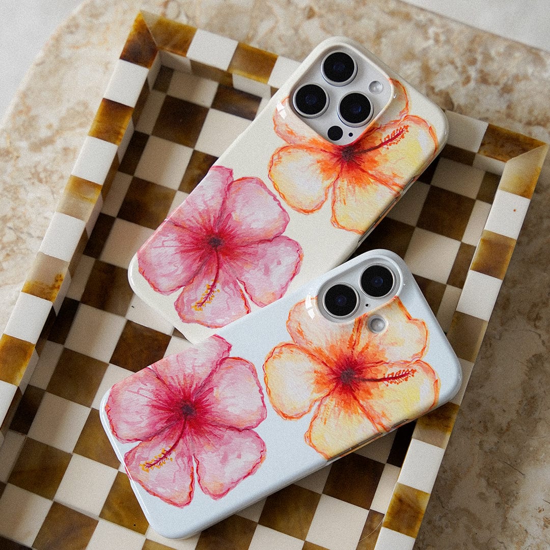 Hibiscus Flower Yellow Printed Phone Cases by BG. Studio - The Dairy