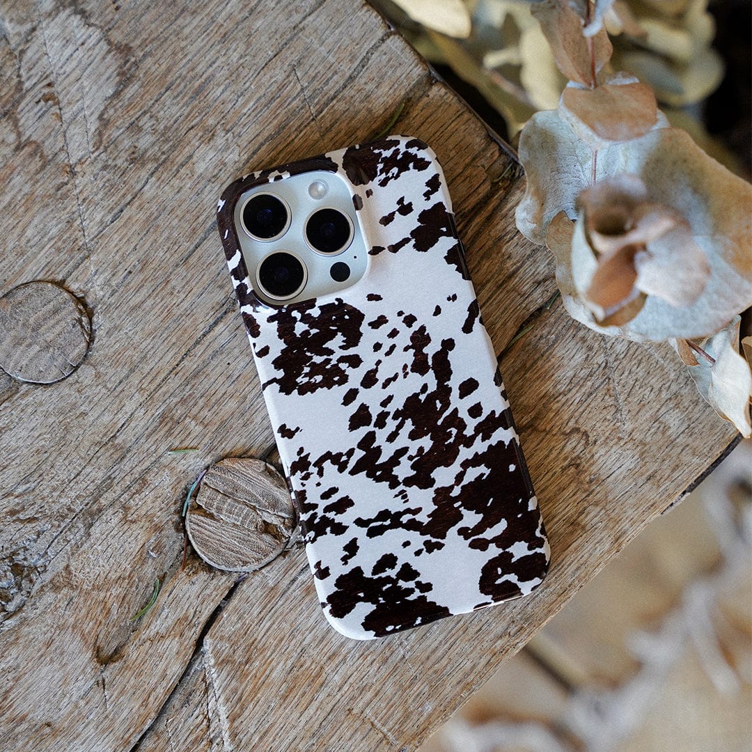 Cowhide Charm Printed Phone Cases by The Dairy - The Dairy