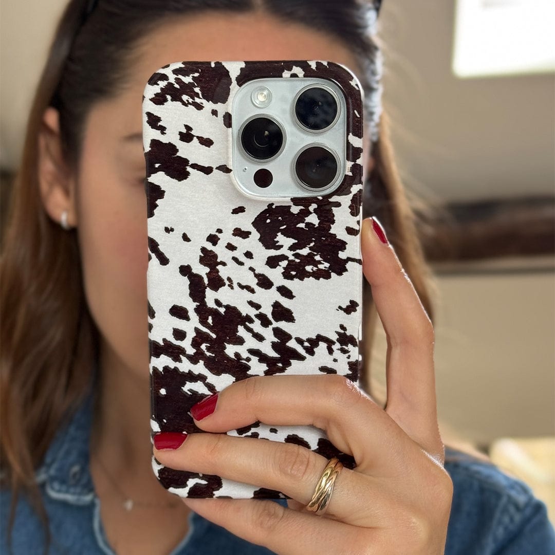 Cowhide Charm Printed Phone Cases by The Dairy - The Dairy