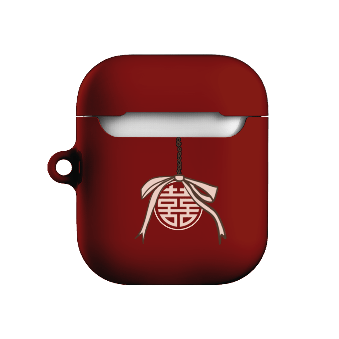 Blossom Snake in Red AirPods Case AirPods Case by Veronica Tucker - The Dairy