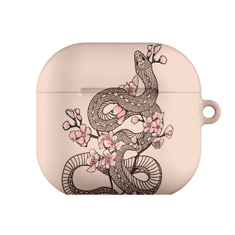 Blossom Snake in Pink AirPods Case AirPods Case 4th Gen by Veronica Tucker - The Dairy