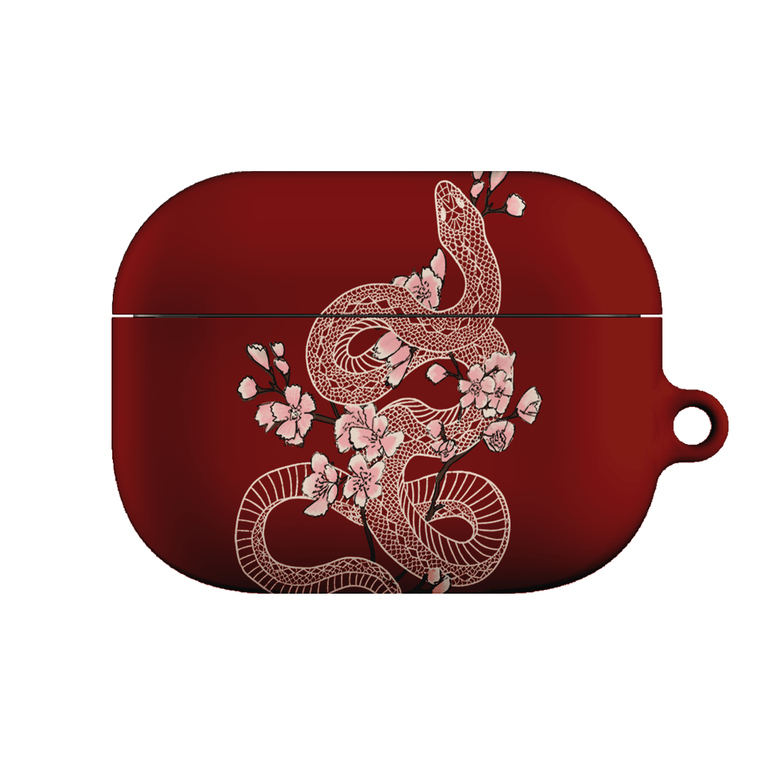 Blossom Snake in Red AirPods Pro Case AirPods Pro Case 1st Gen by Veronica Tucker - The Dairy