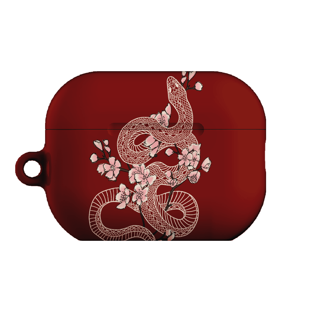 Blossom Snake in Red AirPods Pro Case AirPods Pro Case 2nd Gen by Veronica Tucker - The Dairy