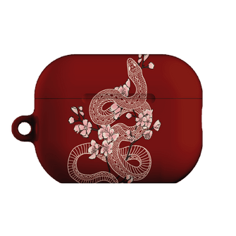 Blossom Snake in Red AirPods Pro Case AirPods Pro Case 2nd Gen by Veronica Tucker - The Dairy