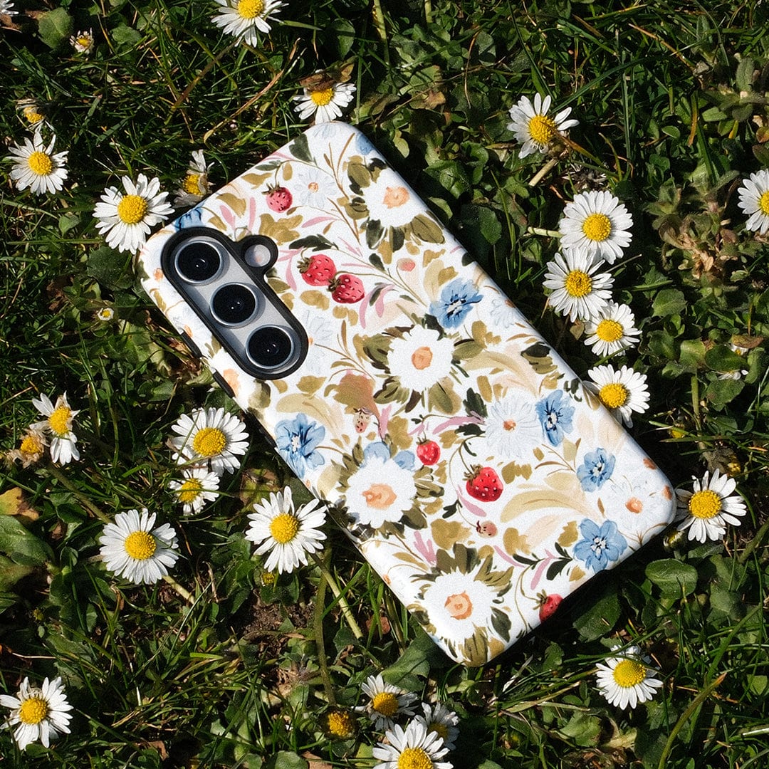 Garden Strawberries Printed Phone Cases by Ellie Mae - The Dairy