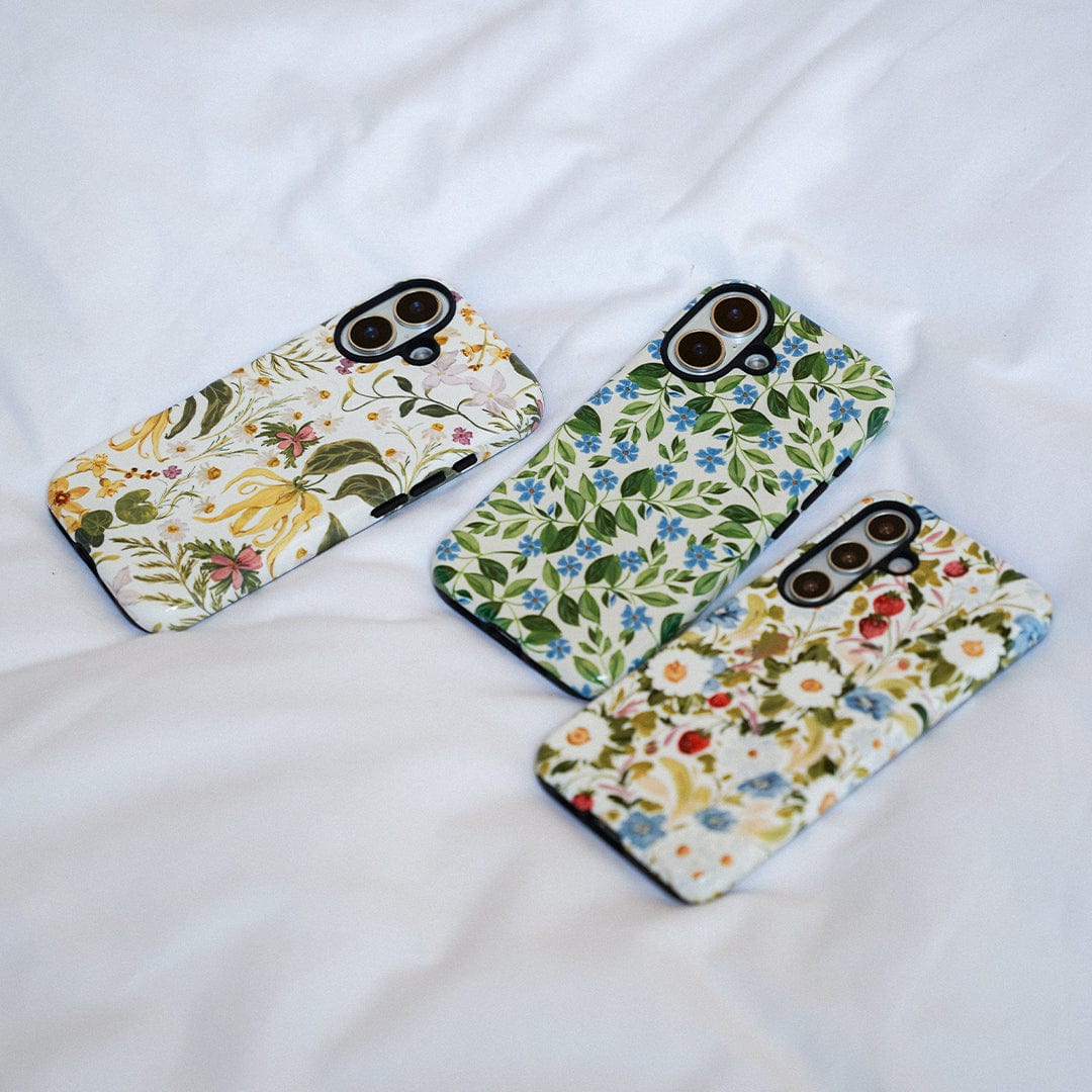 Blue Vines Printed Phone Cases by Ellie Mae - The Dairy