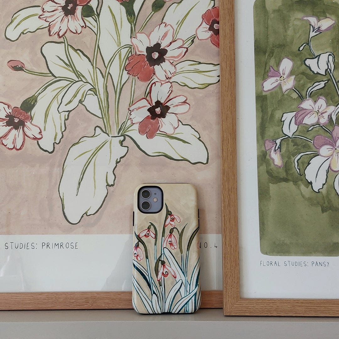 Snowdrop Printed Phone Cases by Ellie Mae - The Dairy