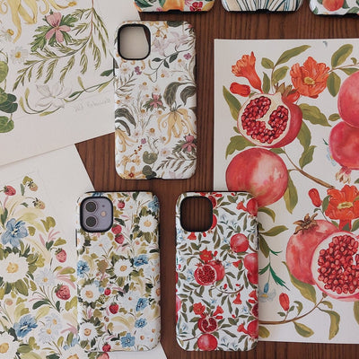 Pomegranate Printed Phone Cases iPhone 16 / Armoured by Ellie Mae - The Dairy