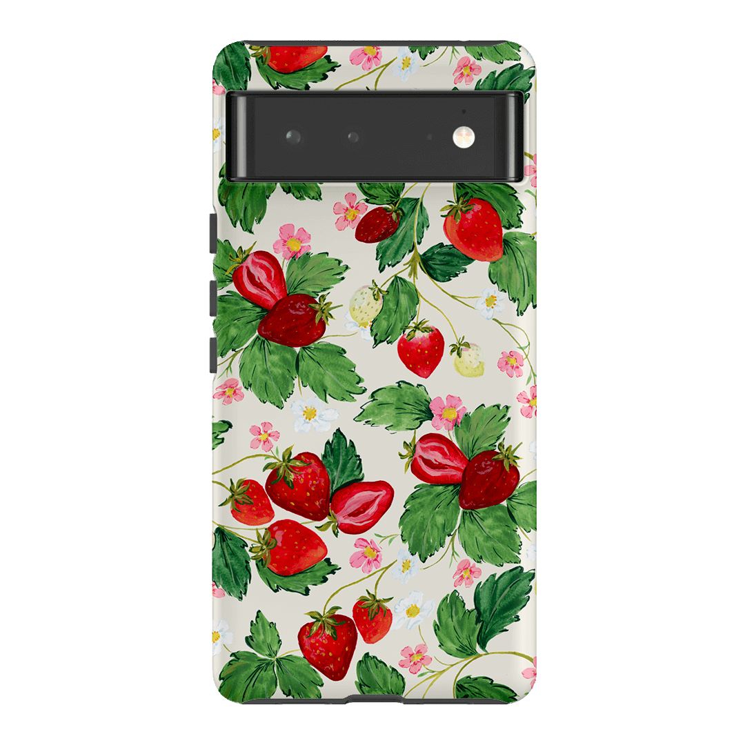 Strawberry Patch Printed Phone Cases Google Pixel 6 / Armoured by Ellie Mae - The Dairy