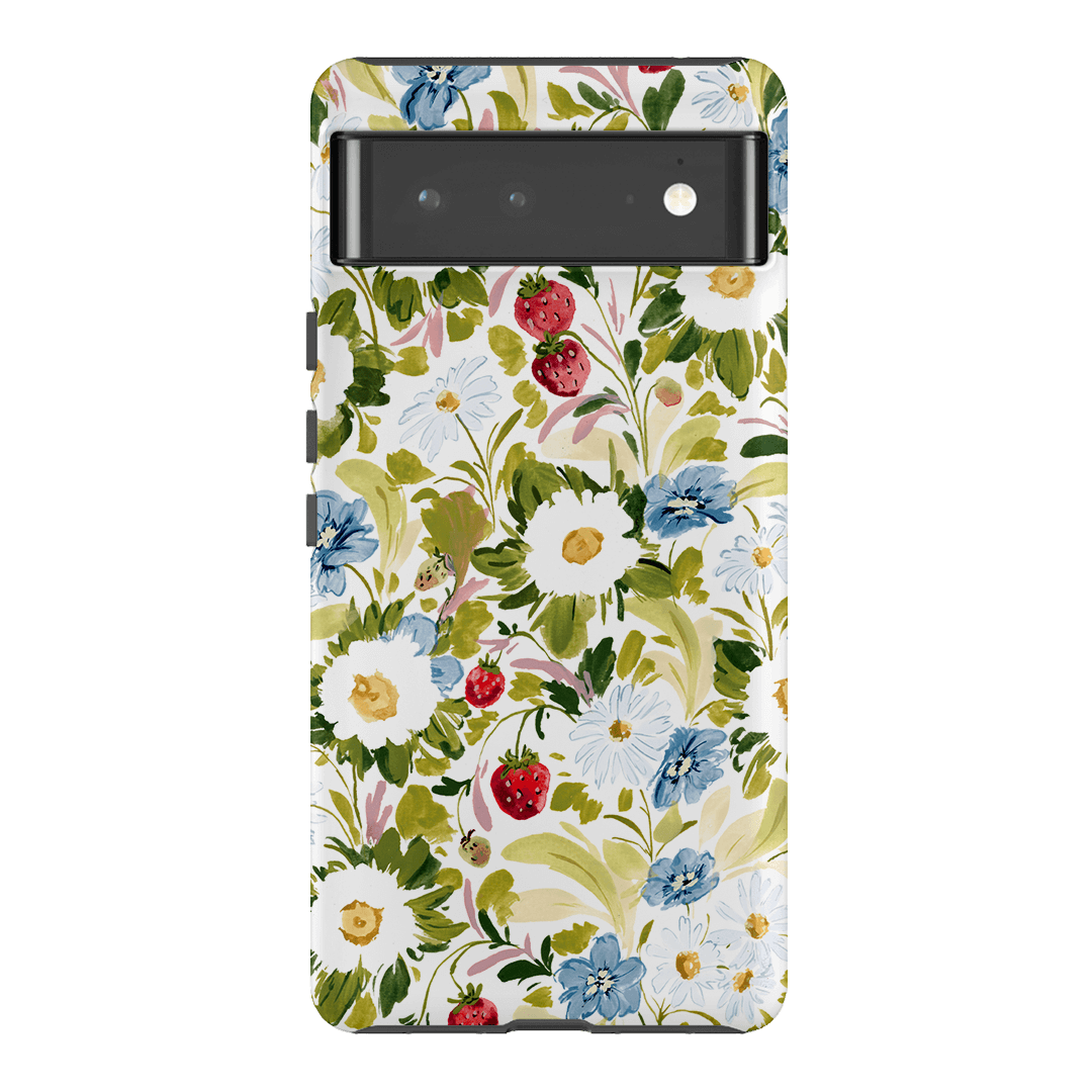 Garden Strawberries Printed Phone Cases Google Pixel 6 Pro / Armoured by Ellie Mae - The Dairy