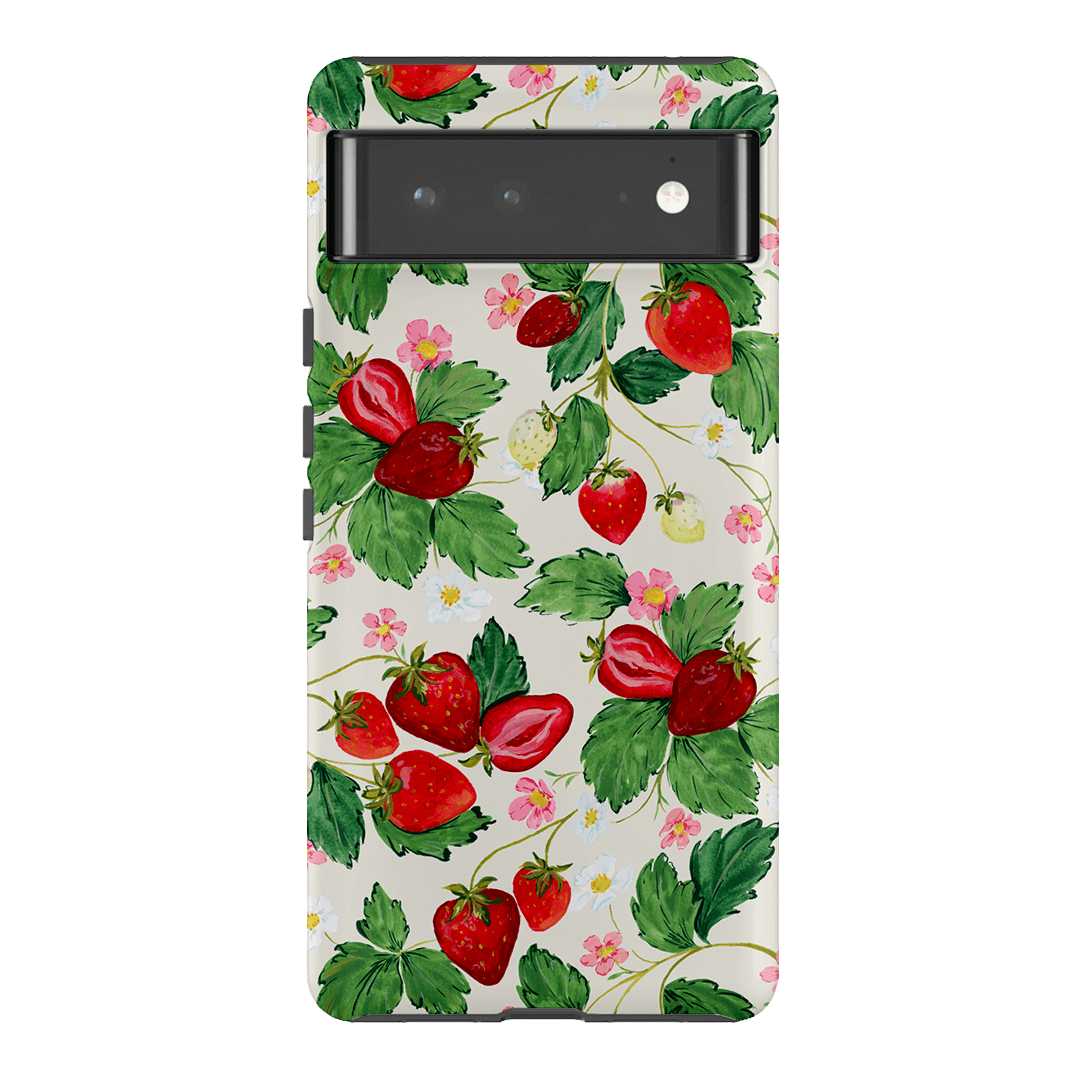 Strawberry Patch Printed Phone Cases Google Pixel 6 Pro / Armoured by Ellie Mae - The Dairy