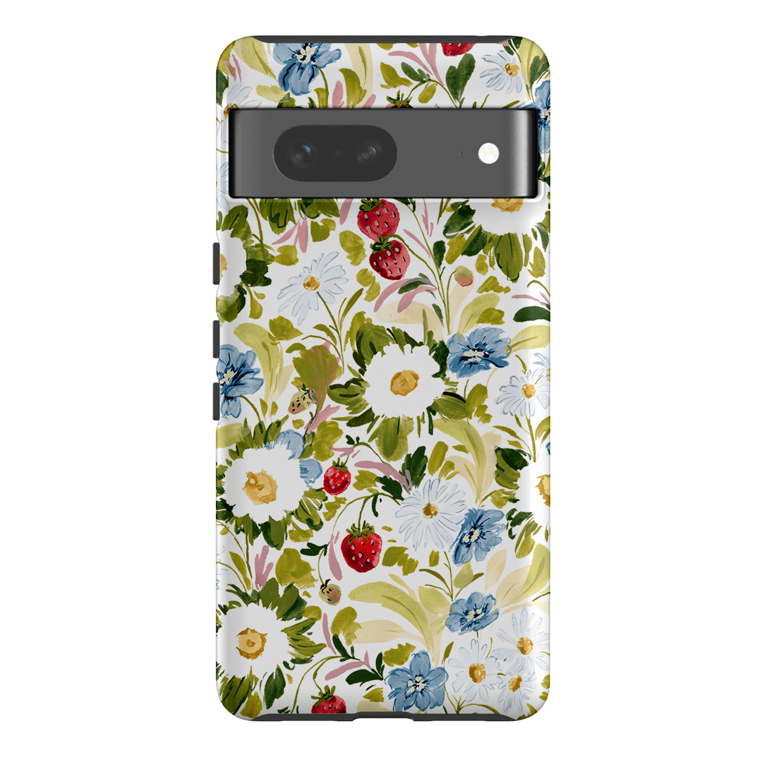 Garden Strawberries Printed Phone Cases Google Pixel 7 / Armoured by Ellie Mae - The Dairy