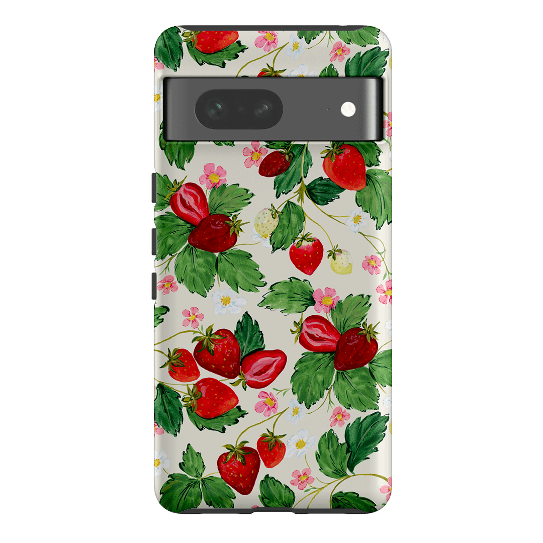 Strawberry Patch Printed Phone Cases Google Pixel 7 / Armoured by Ellie Mae - The Dairy