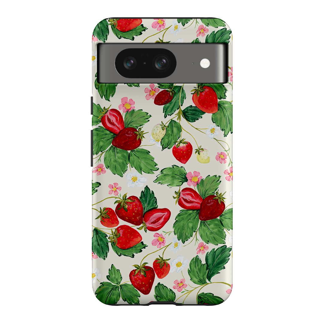Strawberry Patch Printed Phone Cases Google Pixel 8 / Armoured by Ellie Mae - The Dairy