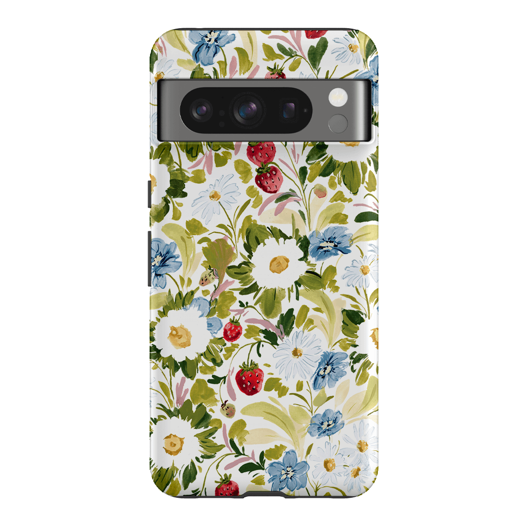 Garden Strawberries Printed Phone Cases Google Pixel 8 Pro / Armoured by Ellie Mae - The Dairy