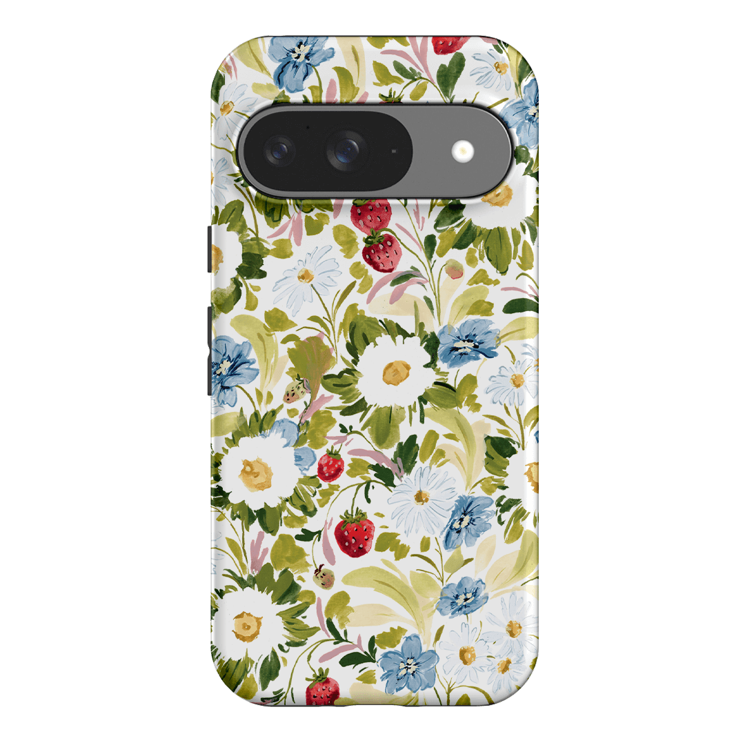Garden Strawberries Printed Phone Cases Google Pixel 9 / Armoured by Ellie Mae - The Dairy