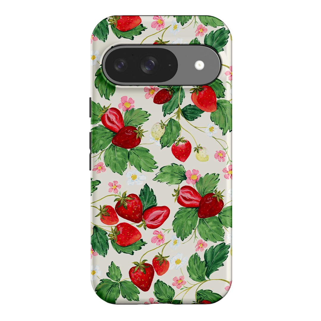 Strawberry Patch Printed Phone Cases Google Pixel 9 / Armoured by Ellie Mae - The Dairy