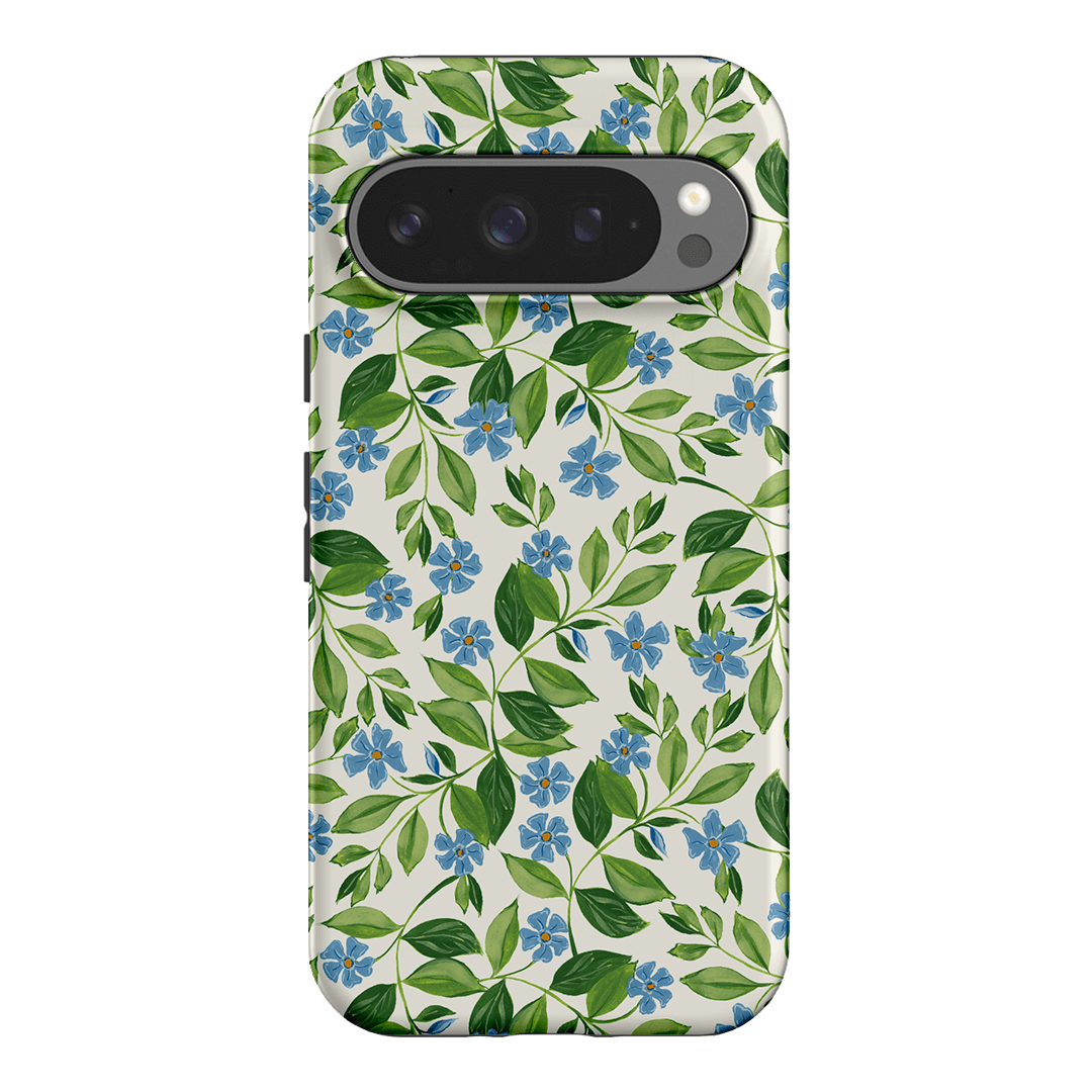 Blue Vines Printed Phone Cases Google Pixel 9 Pro / Armoured by Ellie Mae - The Dairy