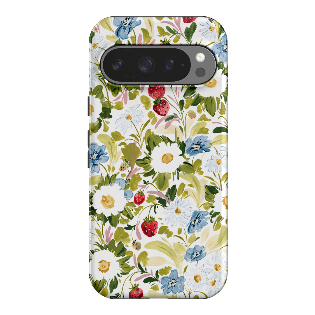 Garden Strawberries Printed Phone Cases Google Pixel 9 Pro / Armoured by Ellie Mae - The Dairy