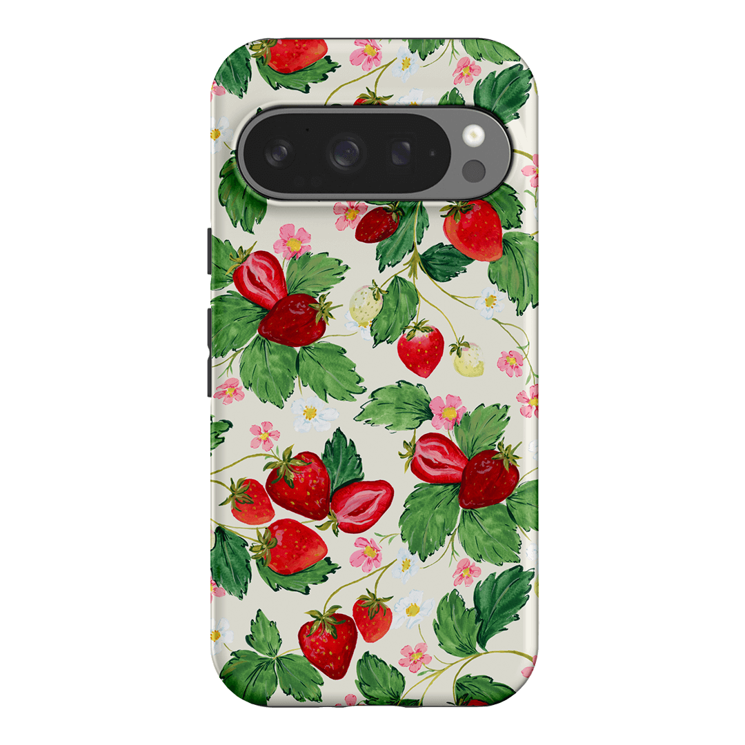 Strawberry Patch Printed Phone Cases Google Pixel 9 Pro / Armoured by Ellie Mae - The Dairy