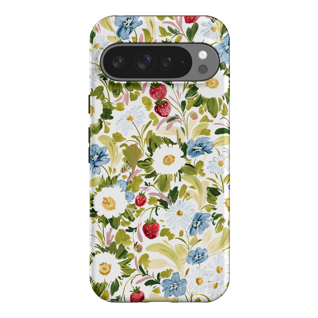Garden Strawberries Printed Phone Cases Google Pixel 9 Pro XL / Armoured by Ellie Mae - The Dairy