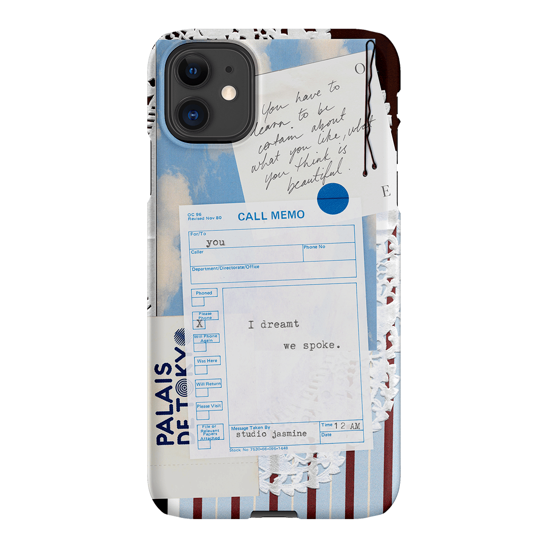 Call Memo Printed Phone Cases iPhone 11 / Snap by Jasmine Dowling - The Dairy