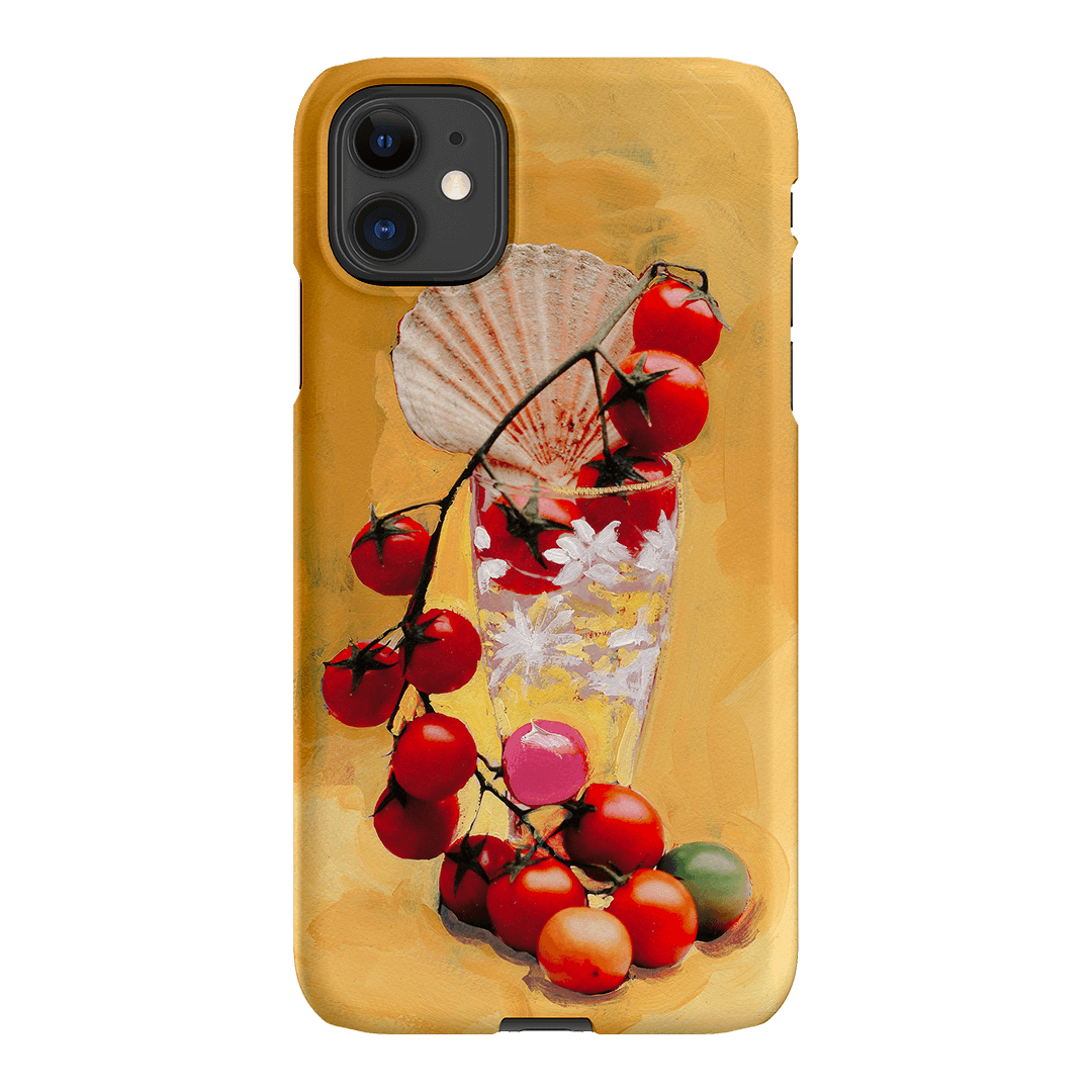 Cherry Tomatoes Printed Phone Cases iPhone 11 / Snap by Nicole Nelius - The Dairy