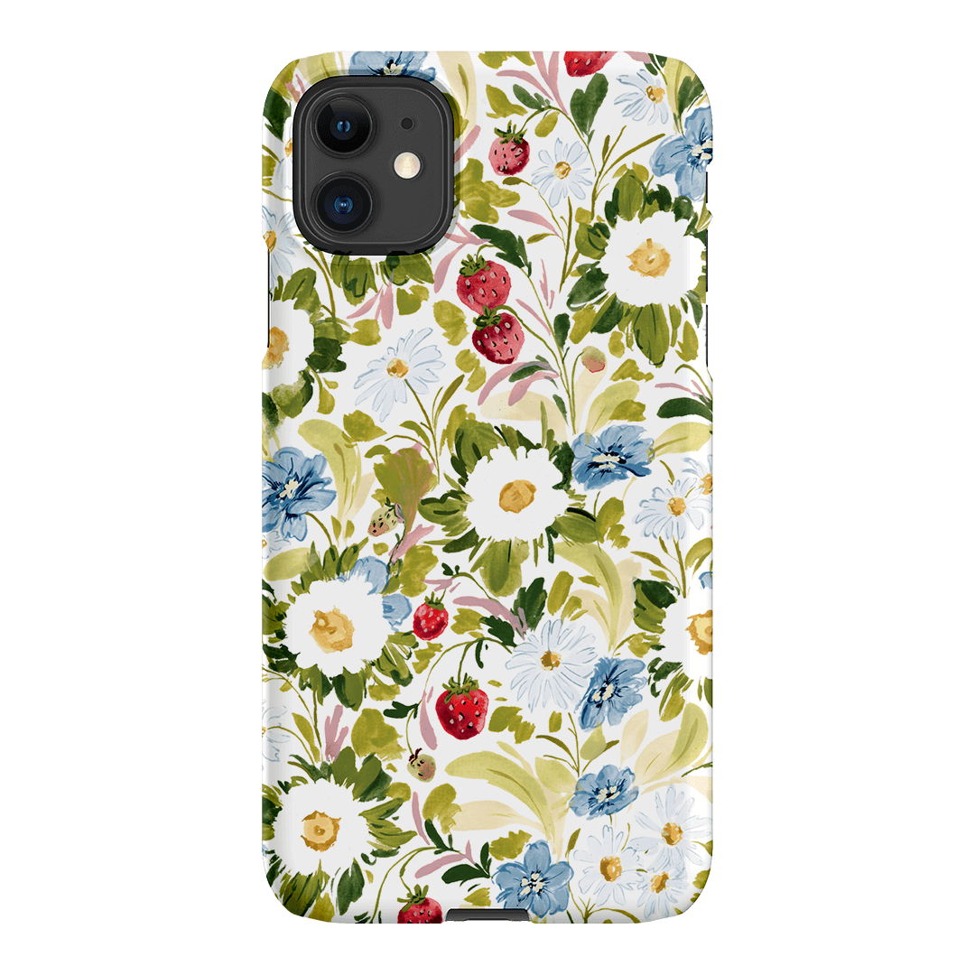 Garden Strawberries Printed Phone Cases iPhone 11 / Snap by Ellie Mae - The Dairy