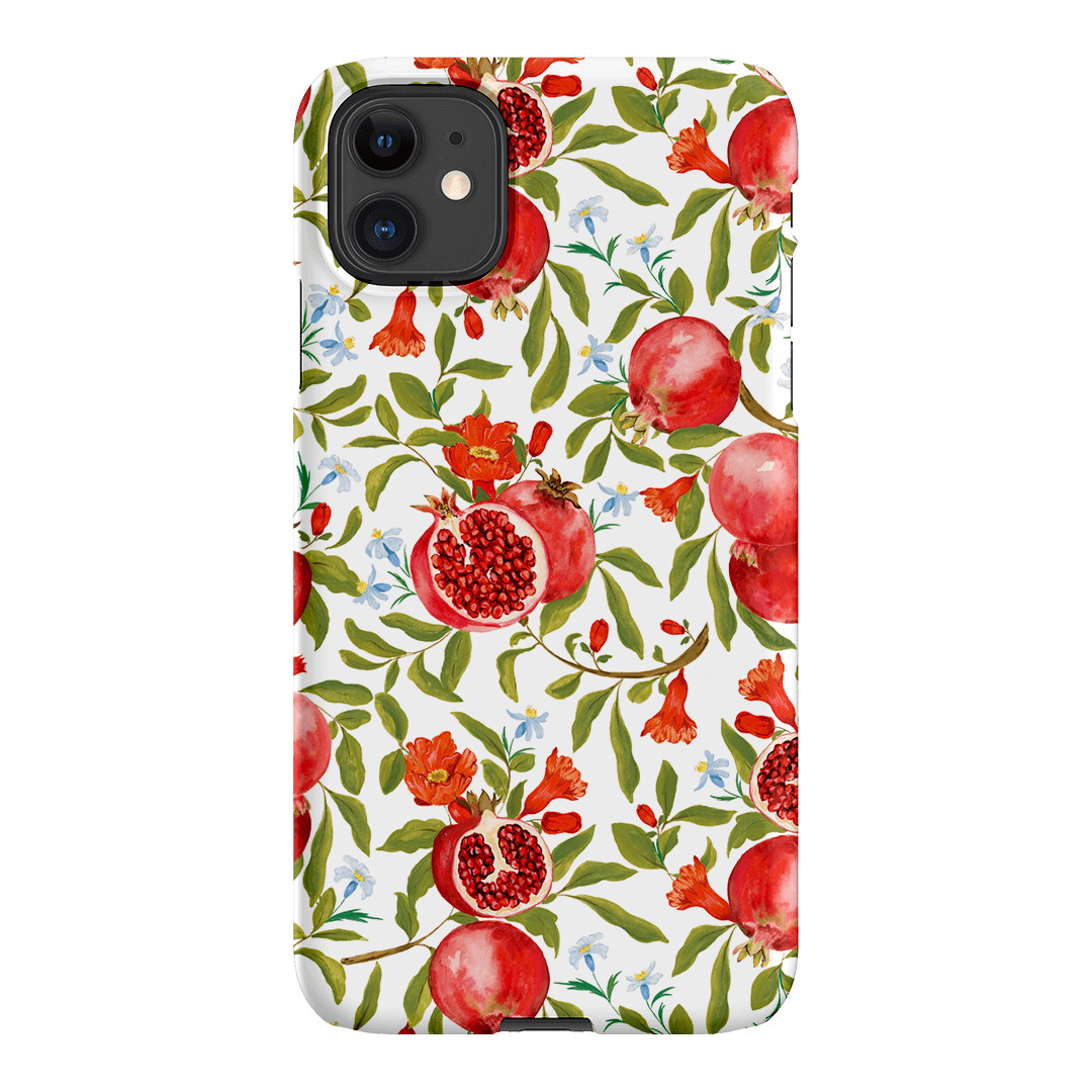 Pomegranate Printed Phone Cases iPhone 11 / Snap by Ellie Mae - The Dairy