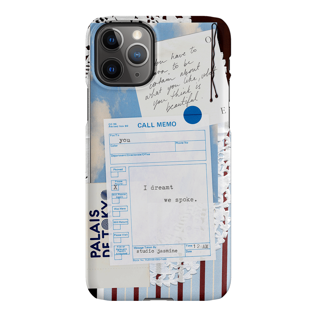 Call Memo Printed Phone Cases iPhone 11 Pro / Snap by Jasmine Dowling - The Dairy