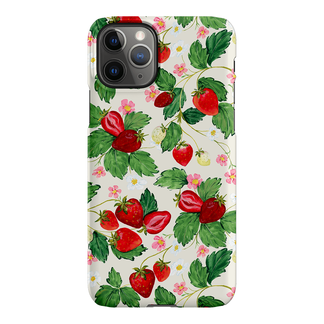 Strawberry Patch Printed Phone Cases iPhone 11 Pro / Snap by Ellie Mae - The Dairy