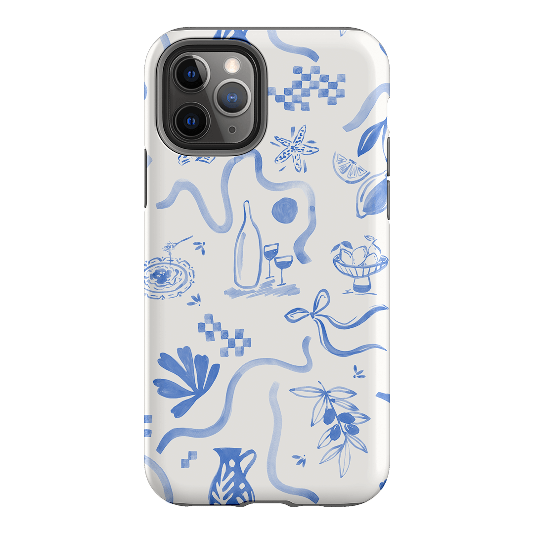Mediterranean Wave Printed Phone Cases iPhone 11 Pro / Armoured by Charlie Taylor - The Dairy