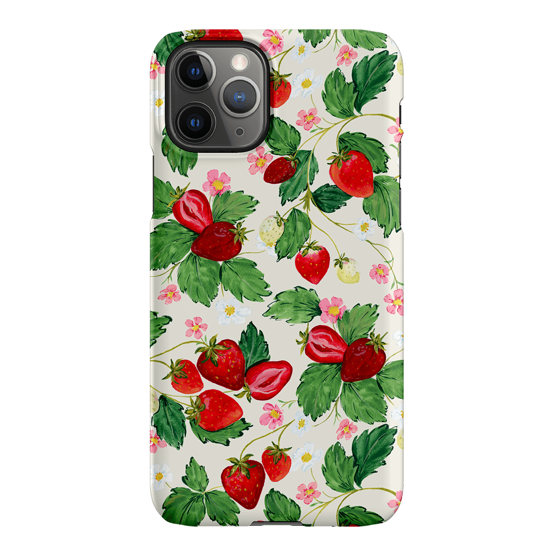 Strawberry Patch Printed Phone Cases iPhone 11 Pro Max / Snap by Ellie Mae - The Dairy