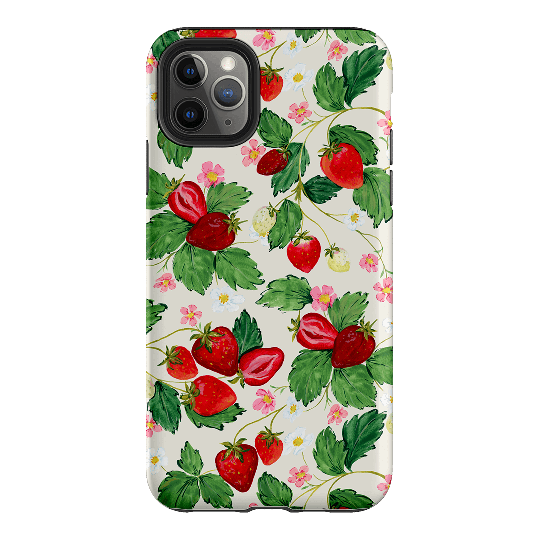 Strawberry Patch Printed Phone Cases iPhone 11 Pro Max / Armoured by Ellie Mae - The Dairy