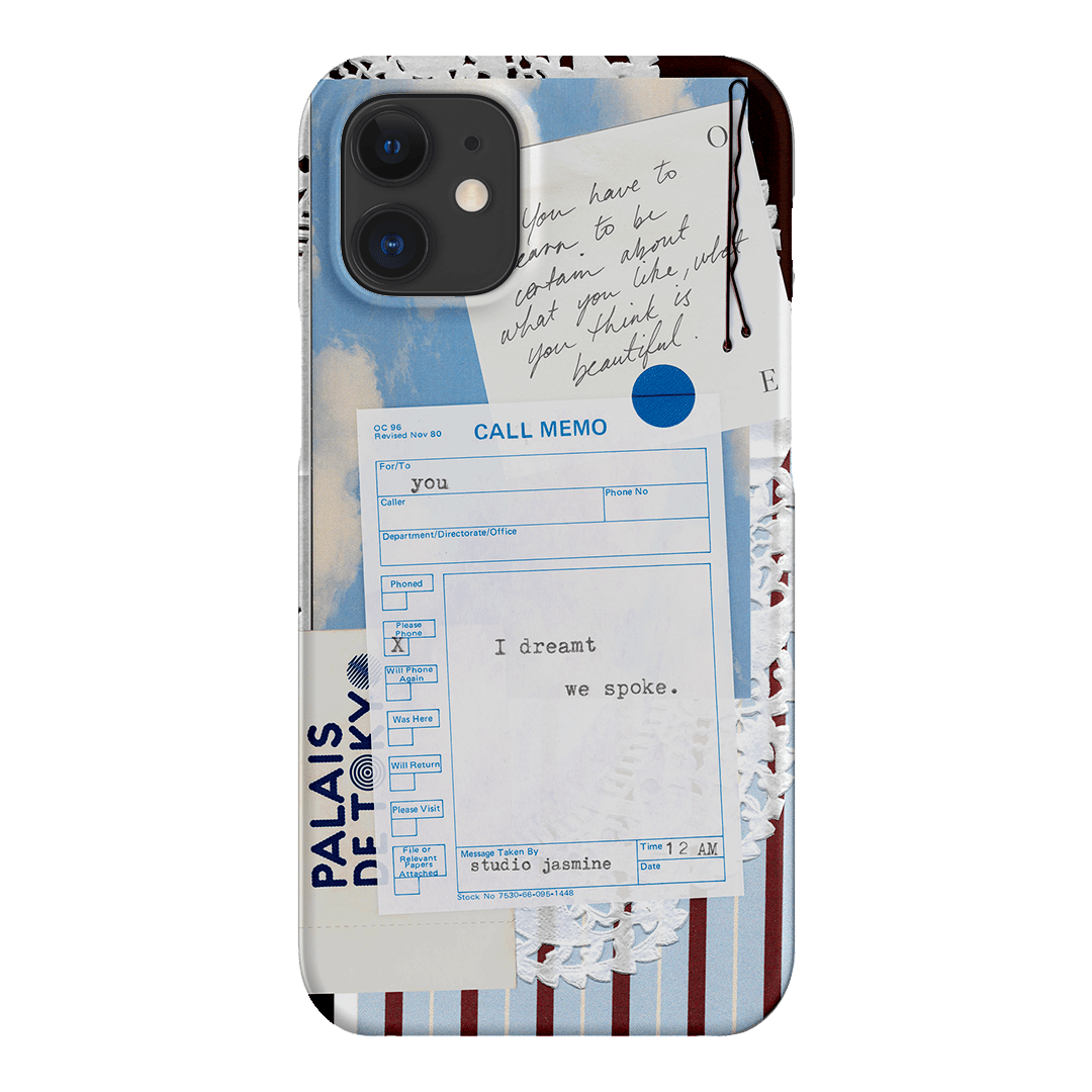 Call Memo Printed Phone Cases iPhone 12 / Snap by Jasmine Dowling - The Dairy
