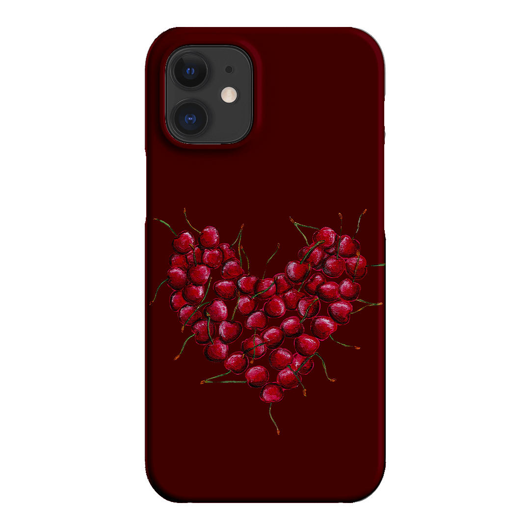 Cherry Heart Printed Phone Cases iPhone 12 / Snap by BG. Studio - The Dairy