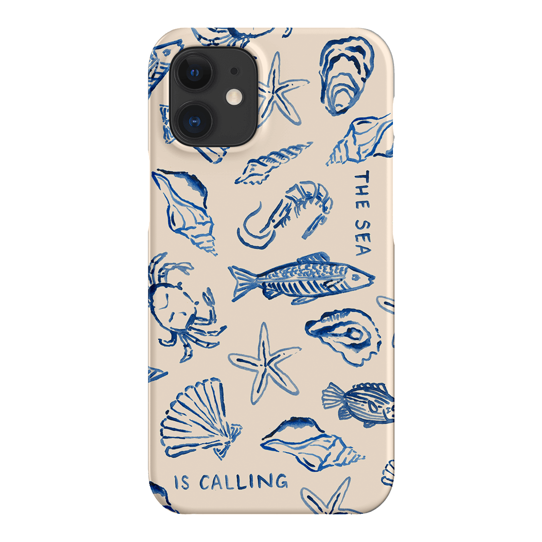 Sea Call Printed Phone Cases iPhone 12 / Snap by Cass Deller - The Dairy