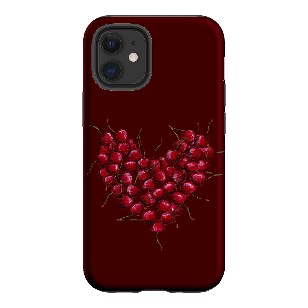 Cherry Heart Printed Phone Cases iPhone 12 / Armoured by BG. Studio - The Dairy