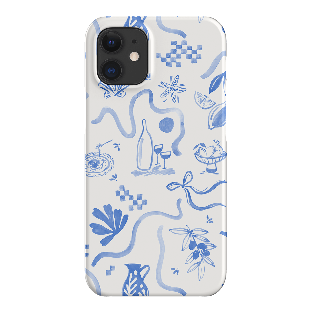 Mediterranean Wave Printed Phone Cases iPhone 12 Mini / Snap by Charlie Taylor - The Dairy