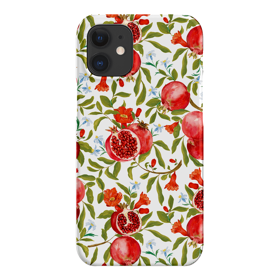 Pomegranate Printed Phone Cases iPhone 12 Mini / Snap by Ellie Mae - The Dairy
