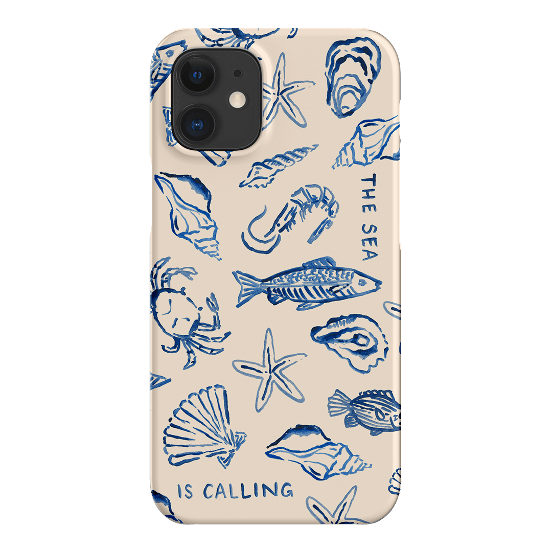 Sea Call Printed Phone Cases iPhone 12 Mini / Snap by Cass Deller - The Dairy
