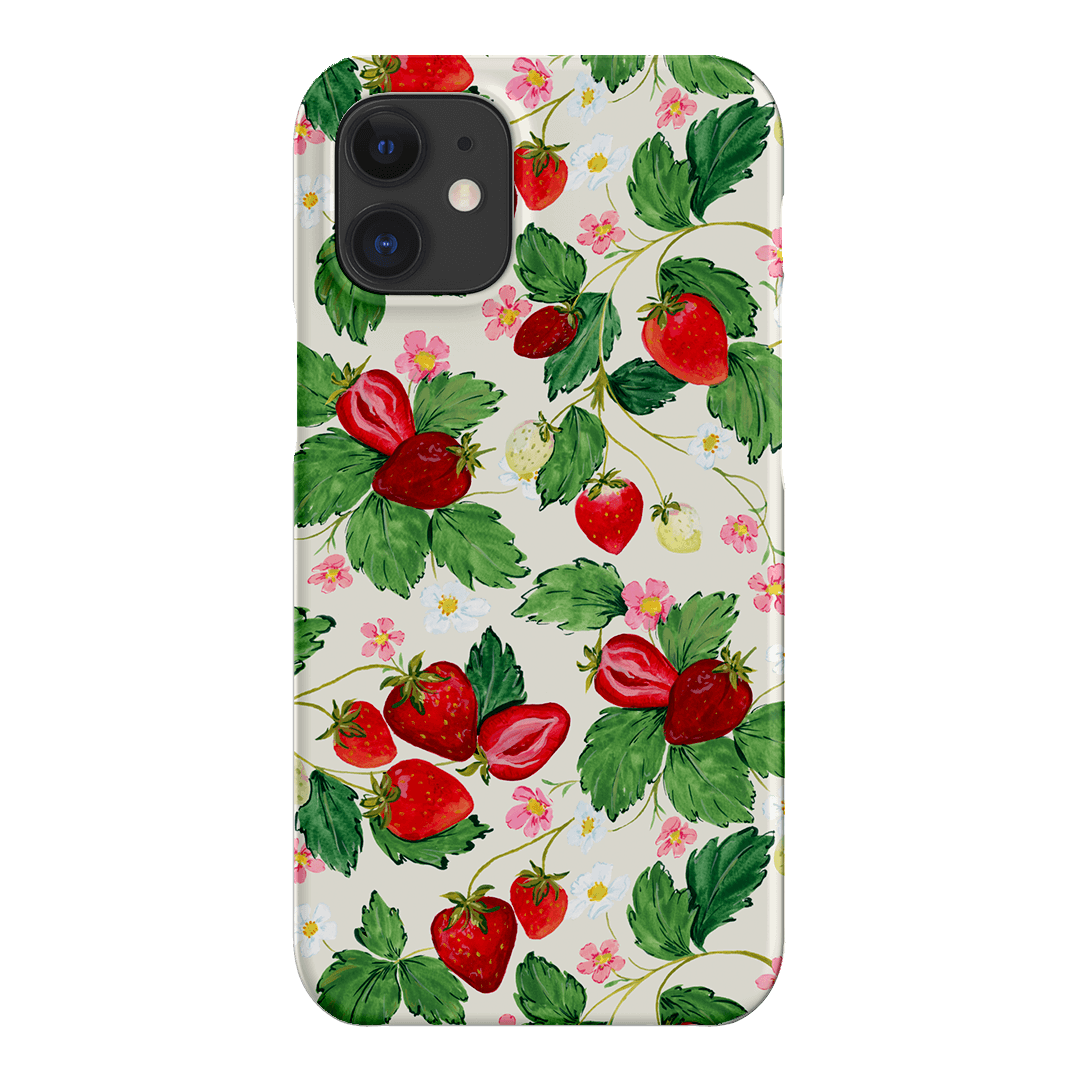 Strawberry Patch Printed Phone Cases iPhone 12 Mini / Snap by Ellie Mae - The Dairy