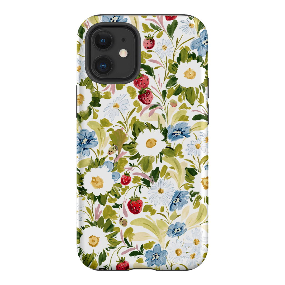 Garden Strawberries Printed Phone Cases iPhone 12 Mini / Armoured by Ellie Mae - The Dairy