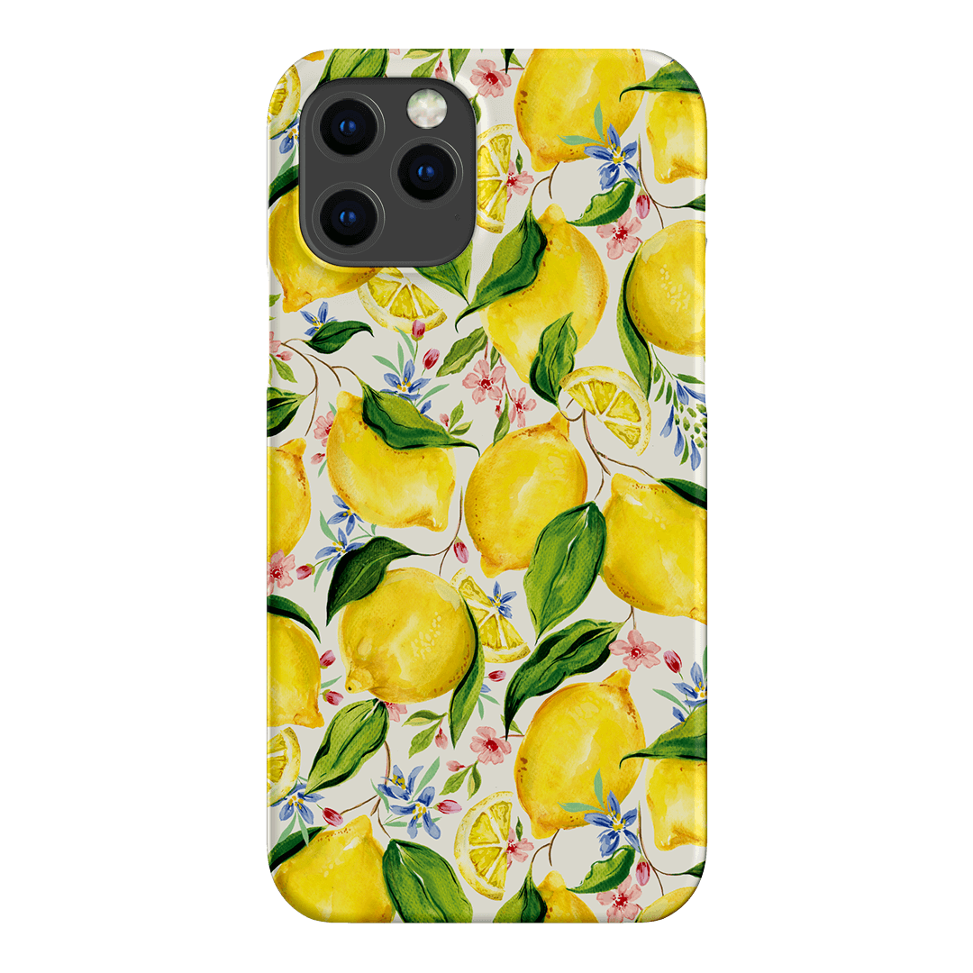 Citrus Lemon Printed Phone Cases iPhone 12 Pro / Snap by Ellie Mae - The Dairy