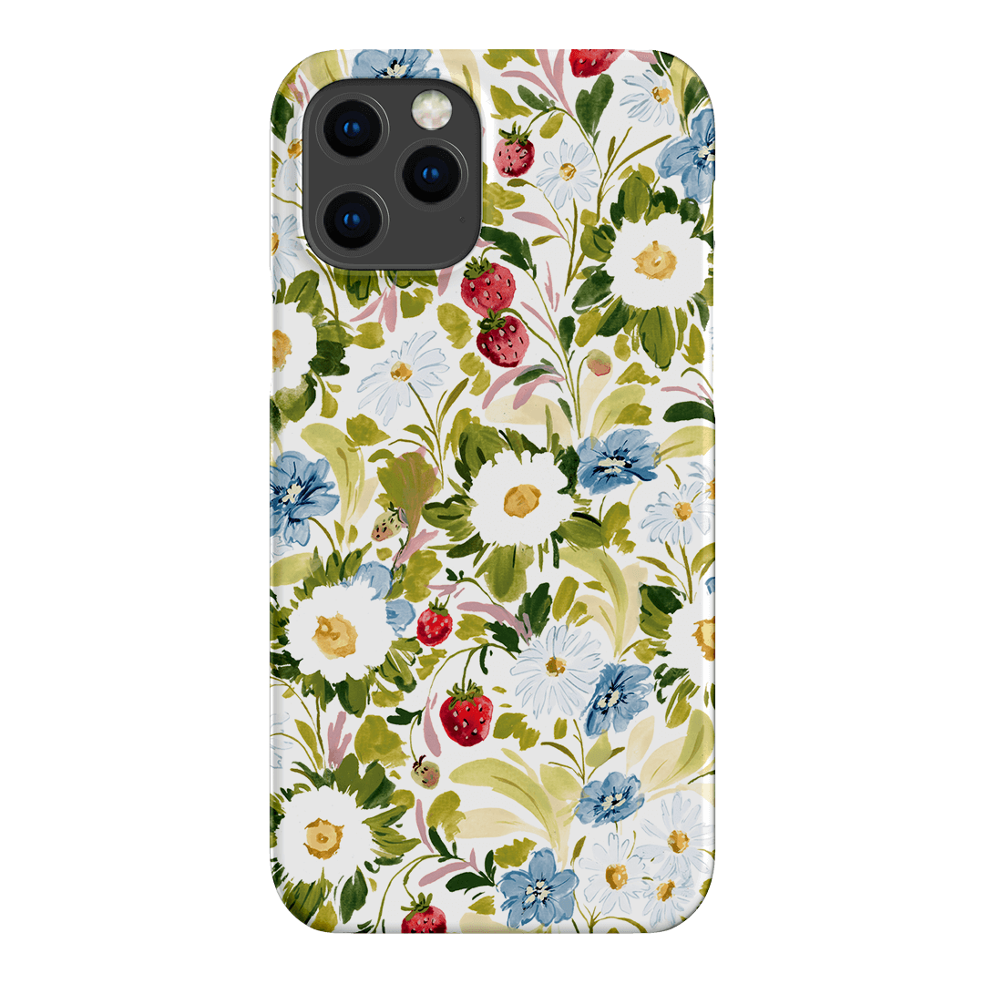 Garden Strawberries Printed Phone Cases iPhone 12 Pro / Snap by Ellie Mae - The Dairy