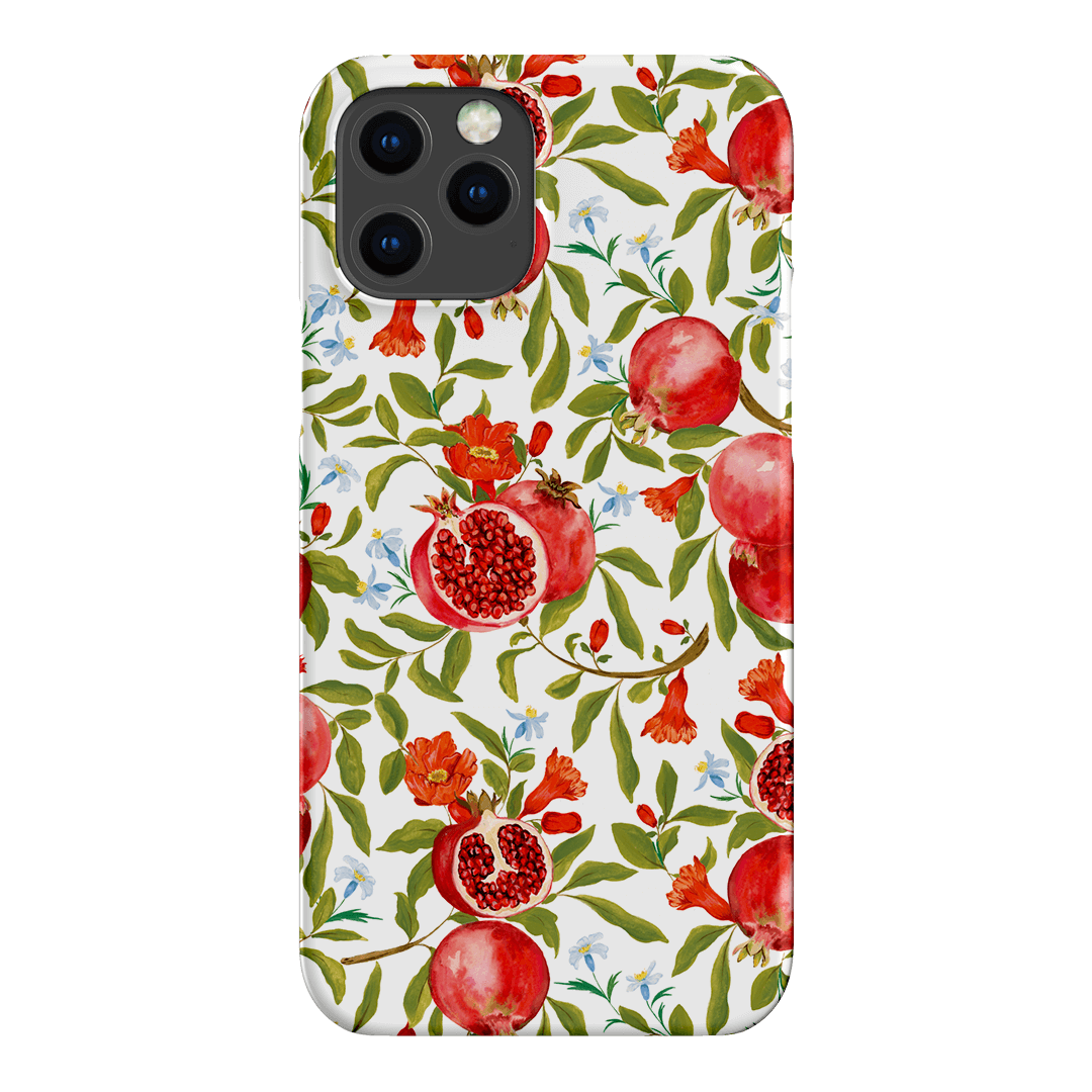 Pomegranate Printed Phone Cases iPhone 12 Pro / Snap by Ellie Mae - The Dairy