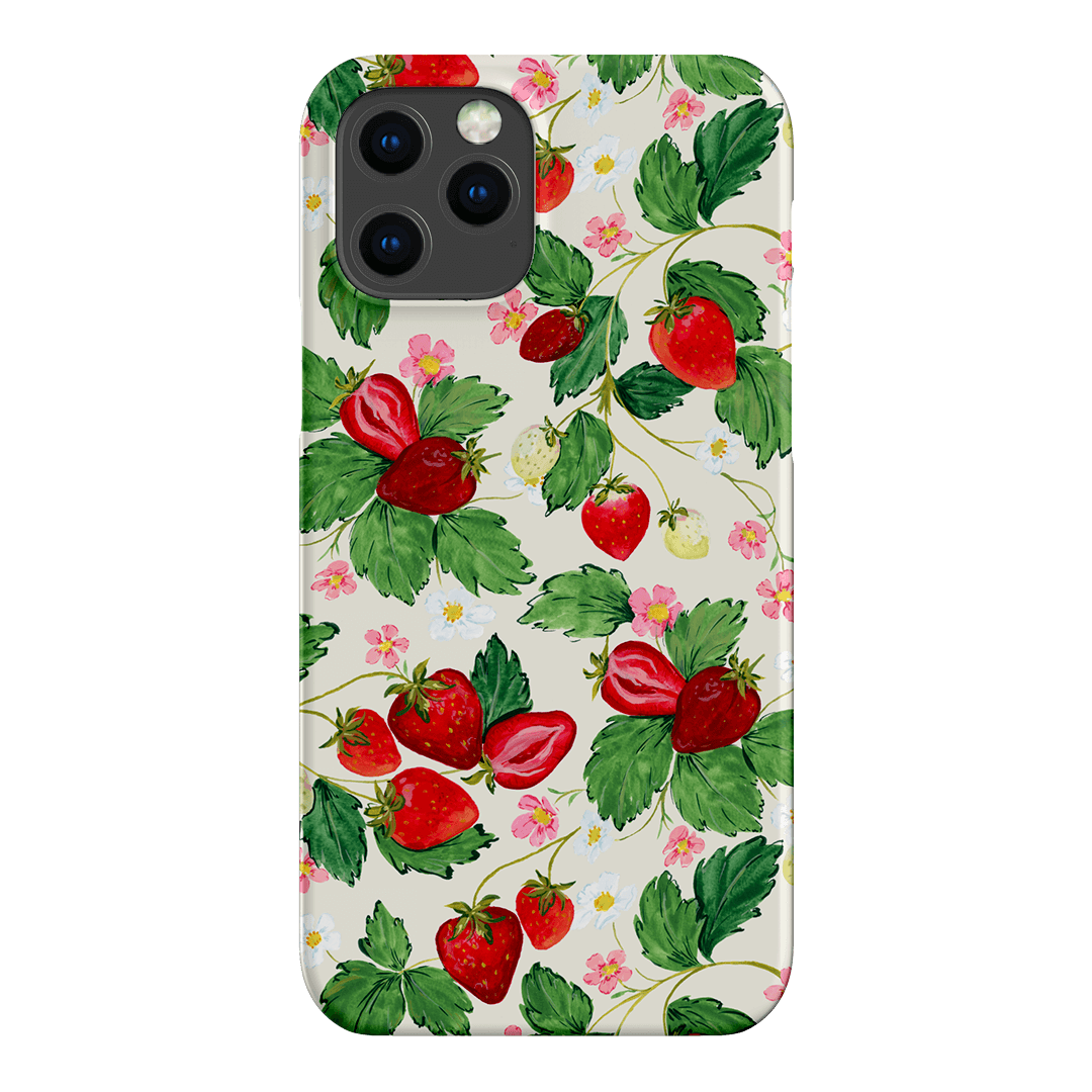 Strawberry Patch Printed Phone Cases iPhone 12 Pro / Snap by Ellie Mae - The Dairy