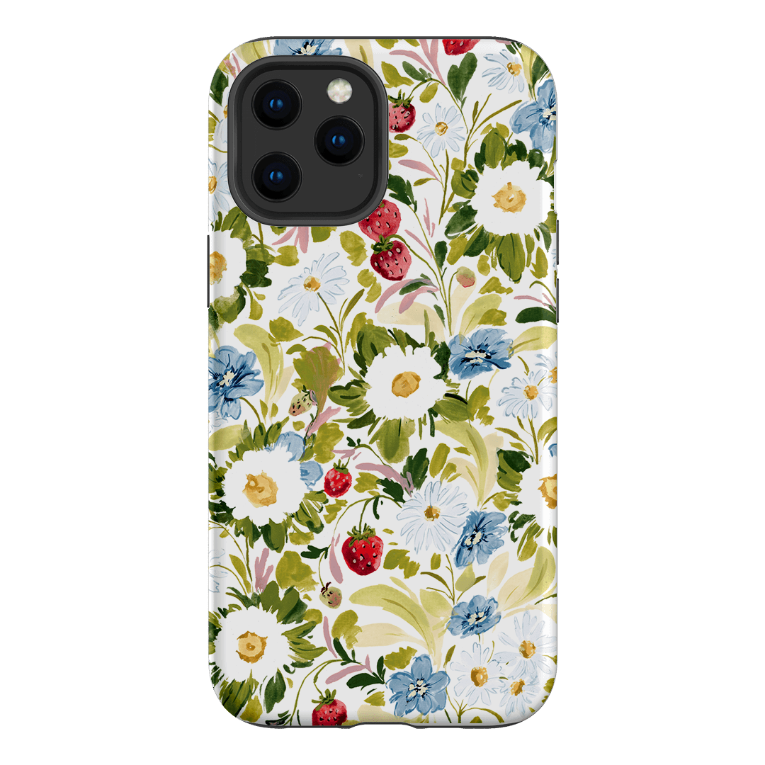 Garden Strawberries Printed Phone Cases iPhone 12 Pro / Armoured by Ellie Mae - The Dairy