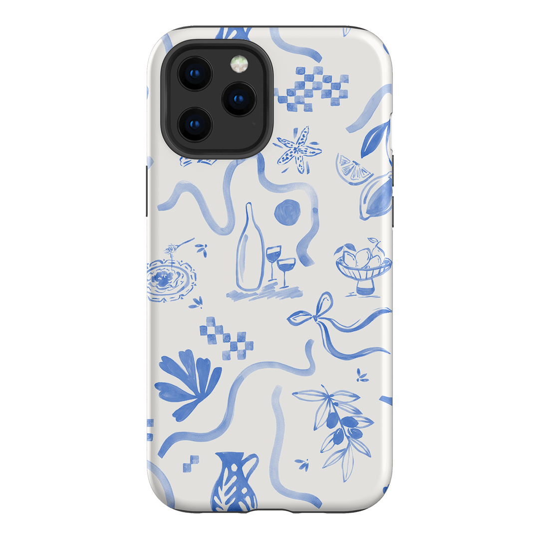 Mediterranean Wave Printed Phone Cases iPhone 12 Pro / Armoured by Charlie Taylor - The Dairy